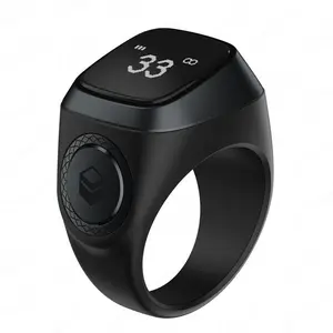 2026 IQibla Smart Zikr Ring Praise Tasbih Tally Electronic Digital Counter for Muslims Prayer Time Vibration Reminder Waterproof