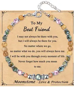 Gifts for Women Moonstone Bracelet, Valentines Mothers DayBirthday Christmas Unique Gifts Meaningful Love ProtectionIdeas Bracelets for Women