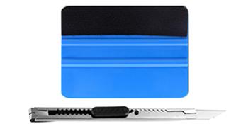 LZLRUN Free Tool Kit High Gloss Vinyl Wrap Kit for Black Out Chrome Delete Window Trim Door Trim (2Inches x 30Feet)