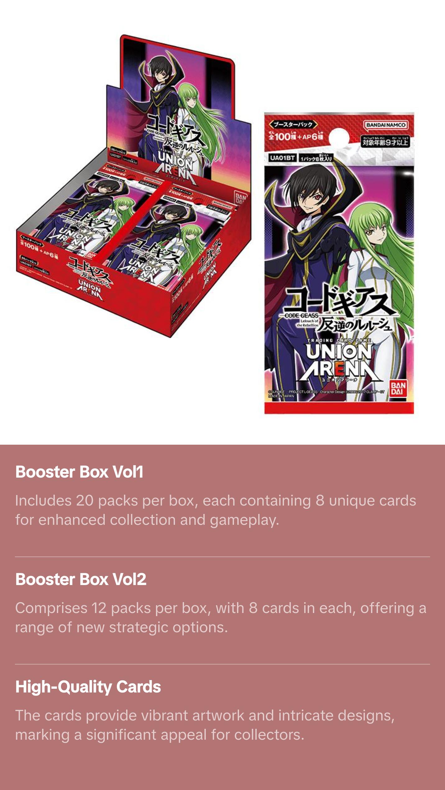 Union Arena Japanese CODE GEASS Lelouch of the Rebellion CARDS LIVE OPENING @MommiTCG