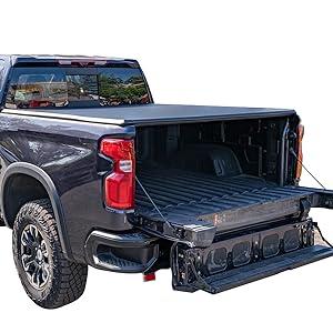 Truck Bed Tonneau Cover Compatible with Dodge Ram 1500(2009-2024) Classic&New 5.7 ft Short Box w/o Rambox, Soft Folding(Tri Fold) Style