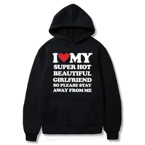 I love my super spicy, beautiful, and charming girlfriend hoodie. I love my girlfriend, I love my boyfriend. Cute couple gift winter hoodie.