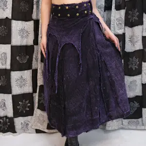 Karma Nepal Crafts Fairy Grunge Layered Wrap Skirt , Boho Streetwear Festival Skirt
