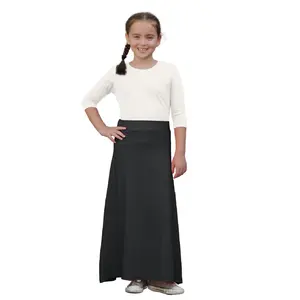 Girls' Flowing A-Line Maxi Skirt - Stretch Comfort Waistband