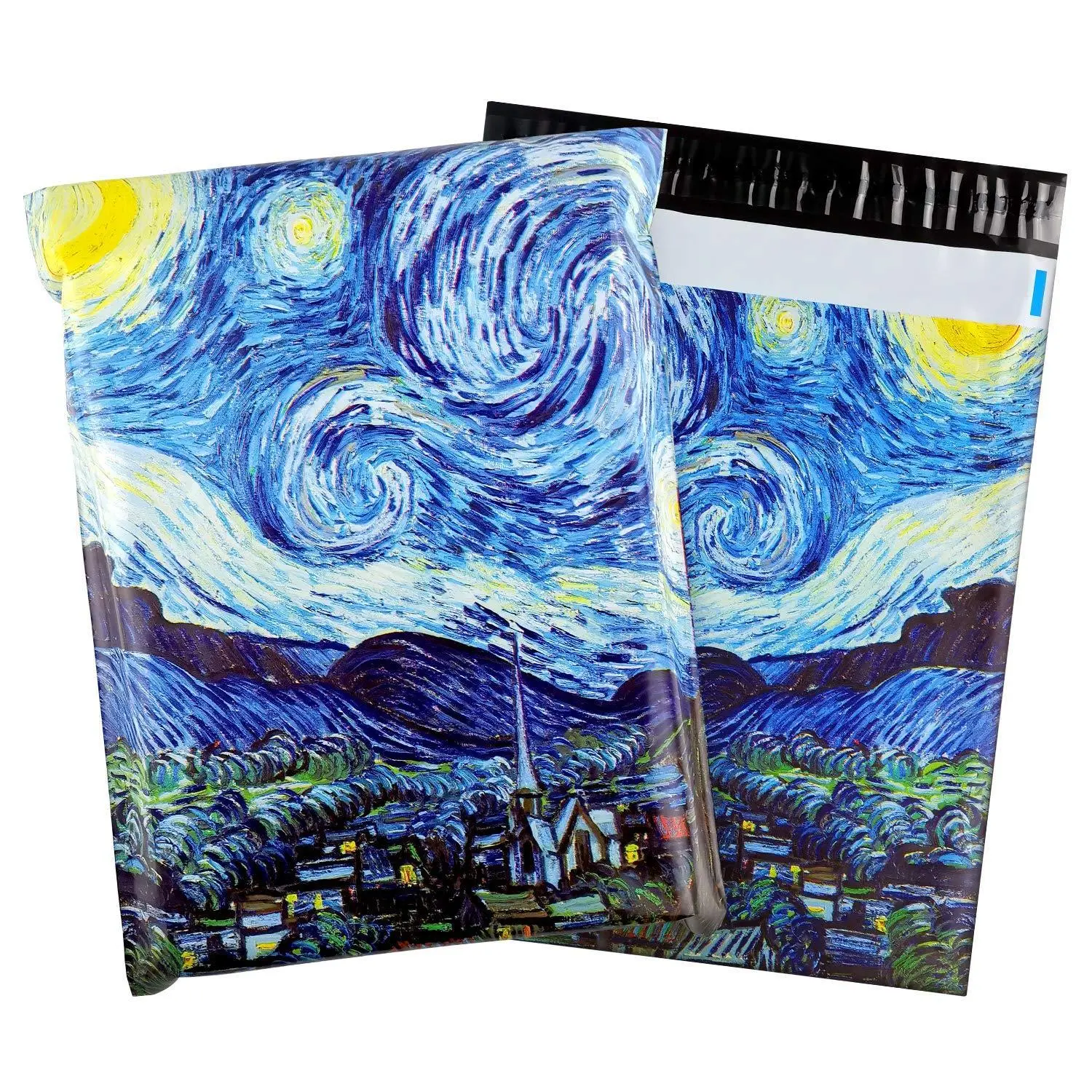 100-Pack Printed Art Christmas Polyethylene Mailers 10x13, Personalized Holiday Shipping Bags for Small Businesses, Moisture-Resistant Tear-Resistant Self-Seal Envelopes for Clothing & Gifts, Lightweight Functional Bags, Poly Mailers, Pink Bow, Thank You,