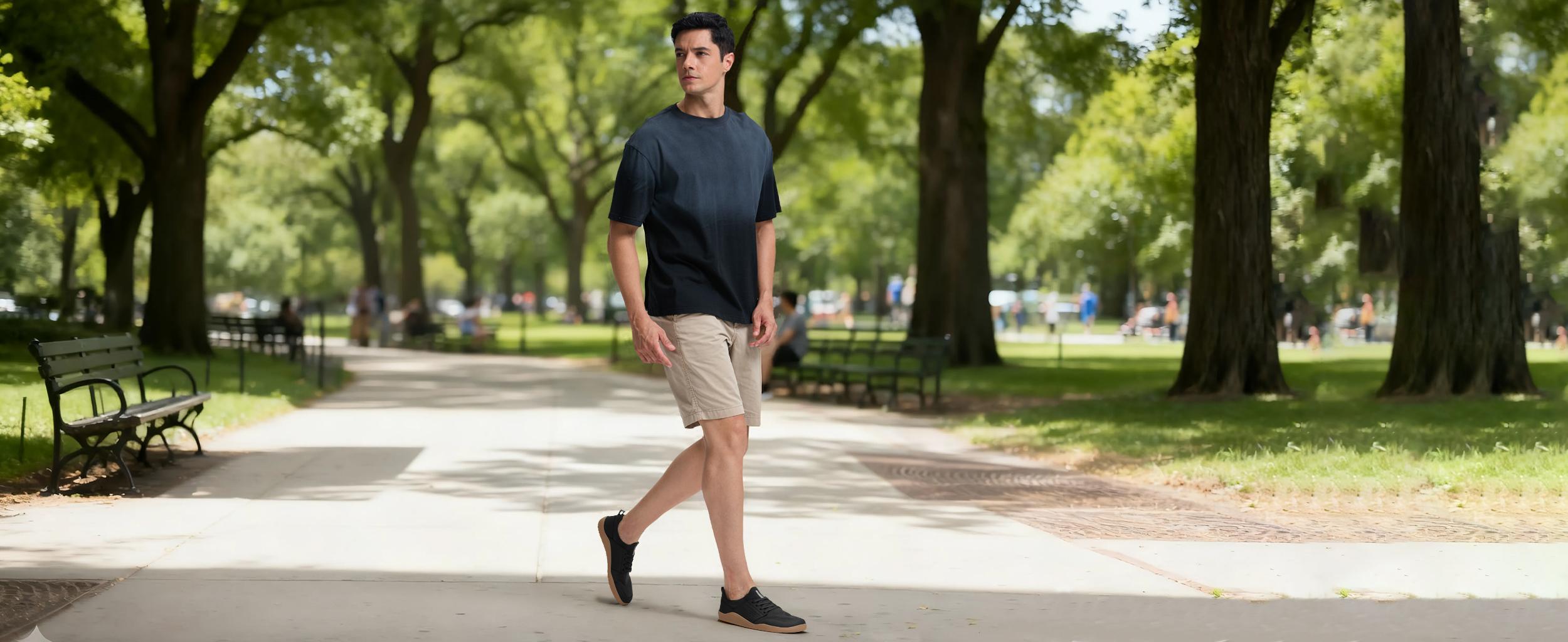 Airhas Mens Wide Toe Box Gym Barefoot Shoes Workout Sneakers for Men Zero Drop Cross Training Shoes