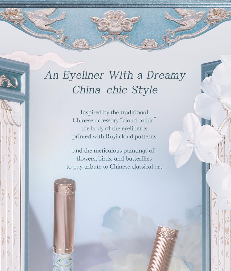 Flower Knows Butterfly Cloud Collar Collection Liquid Eyeliner, Ultra-fine Tip Liquid Eyeliner, Precise Definition, Waterproof, Quick Drying, Smudge Proof, Smooth, Multicolor, All Day Eyeliner Makeup, Summer Makeup Gift, Makeup Beauty Cosmetics