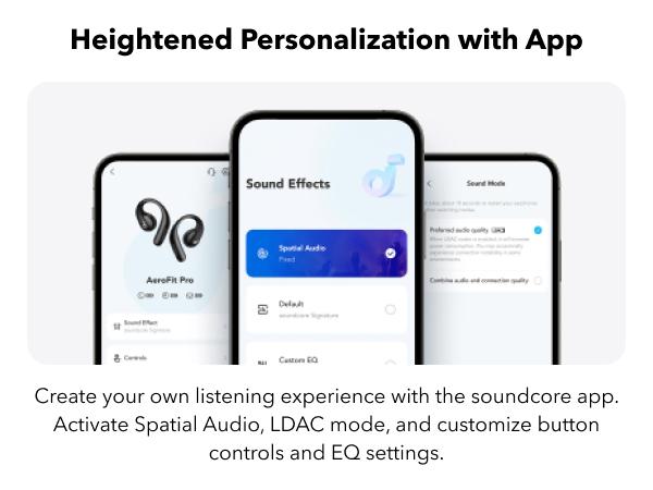 [Refurbished]soundcore by Anker AeroFit Pro Open-Ear Headphones, Ultra Comfort, Secure Fit, Ergonomic Design, Rich Sound with LDAC, Bluetooth 5.3, IP55 Water-Resistant, 46H Playtime, App Control, Wireless Earbuds, Headphones Bluetooth, On Ear, Audio, Wire