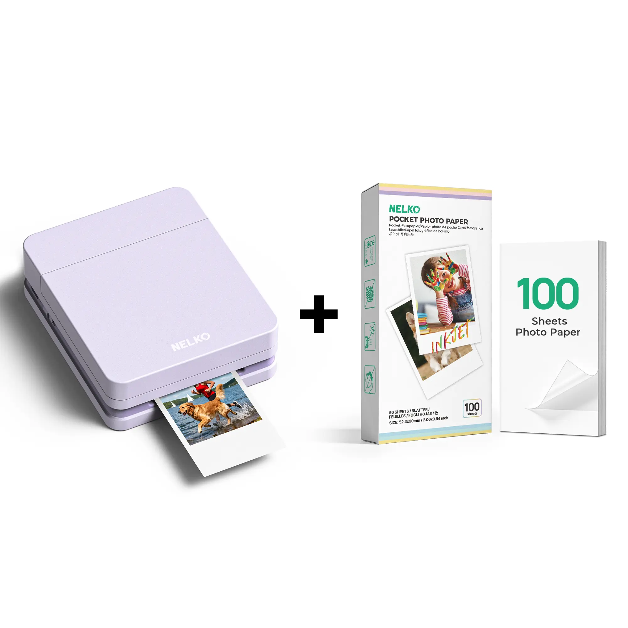 PP01 Purple+100 Sticky Photo Sheets