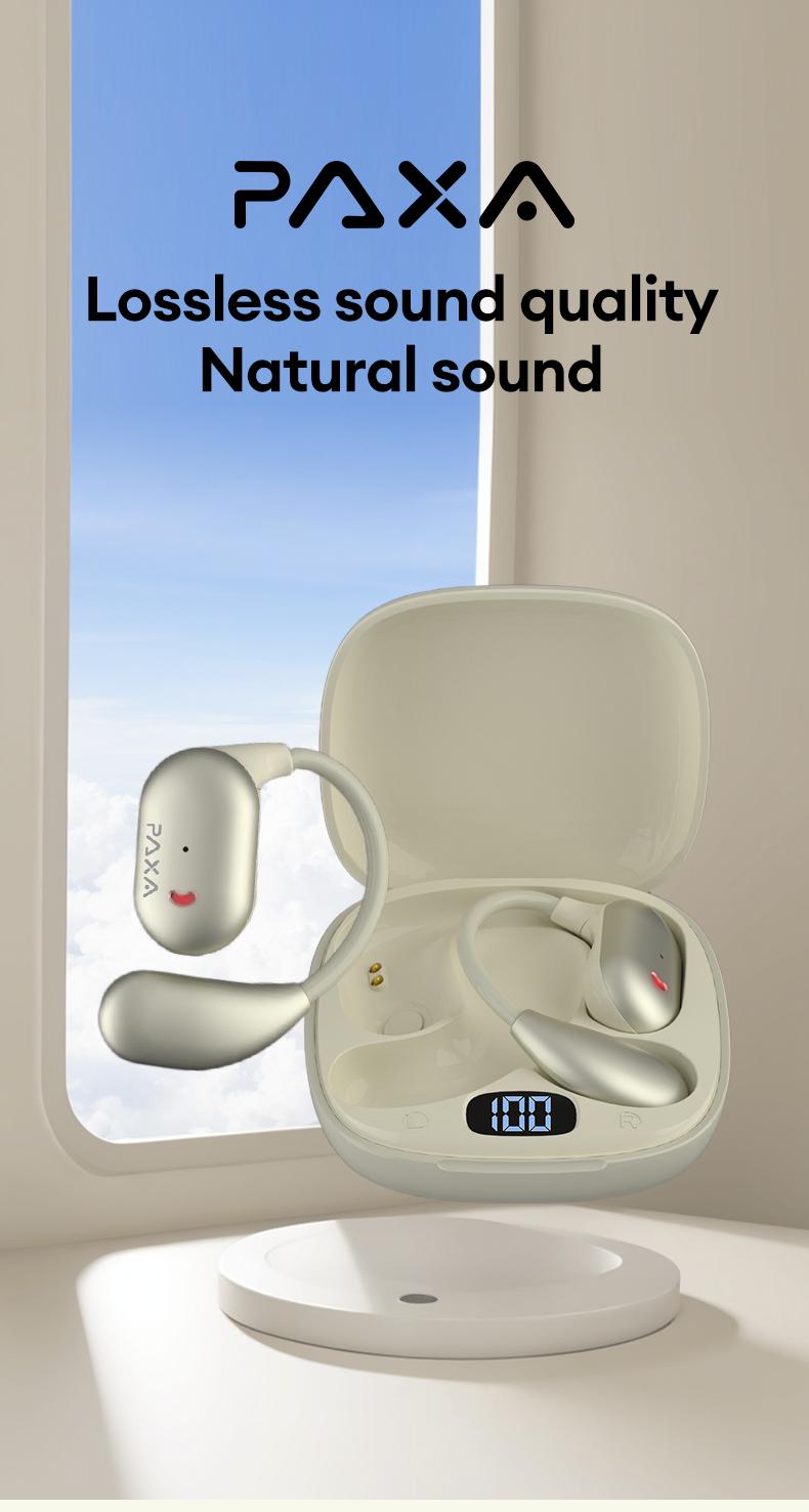 PAXA KC-10 Bible Prayer Wireless Headphones with Bluetooth 6.0 OWS, App-Based Prayer & Scripture Audio, Waterproof Sport Headset, Noise Reduction, Built-in Mic, Compatible with Android & iOS