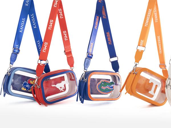 NCAA Clear Crossbody Bag for Women– Lightweight Stadium Handbag with Adjustable Strap, Card Pocket & Team Logo, Perfect for Game Day Essentials, Sports Fans, School Events & Casual Everyday Use 016