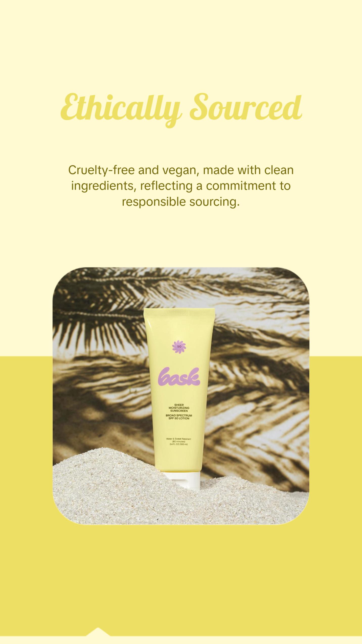 Bask SPF 50 Sunscreen - Ultimate Sun Defense