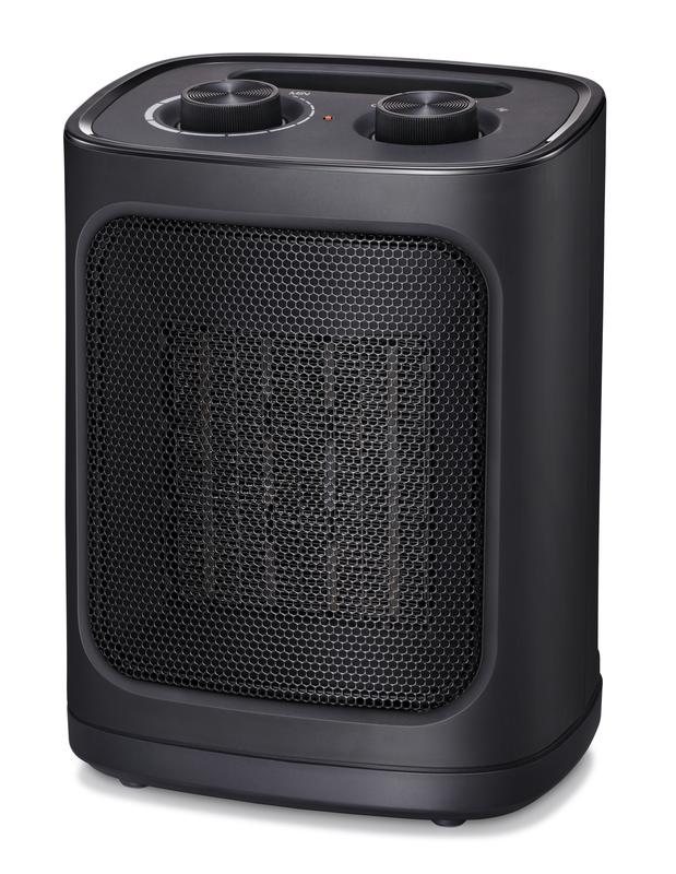 R.W.FLAME Small Space Heater for Indoor Use, Electric Ceramic Space Heater, Portable Heaters Fan for Office and Bedroom with Adjustable Thermostat ETL Listed,1500W