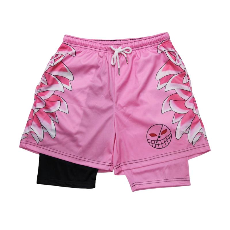 Jujutsu Fitness Basketball Shorts Regular Sporty Athletic Cross Wear Pink GymshortsMen's Anime Orge Mode Shorts Bilayer Quick-drying Cloud SportsShort