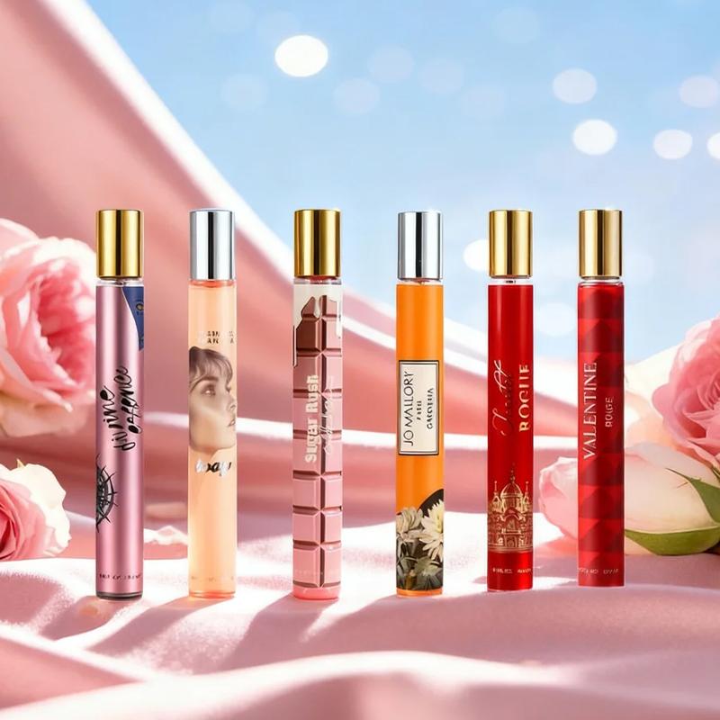 6-Piece Set Women's Eau De Parfuma Fragrance Spray, Travel Size Perfume, Long-Lasting , 6 Different Scents, Perfect For Dating, Daily Life, Parties,Gift Giving, 1.18 fl oz/35 ml Each Bottle