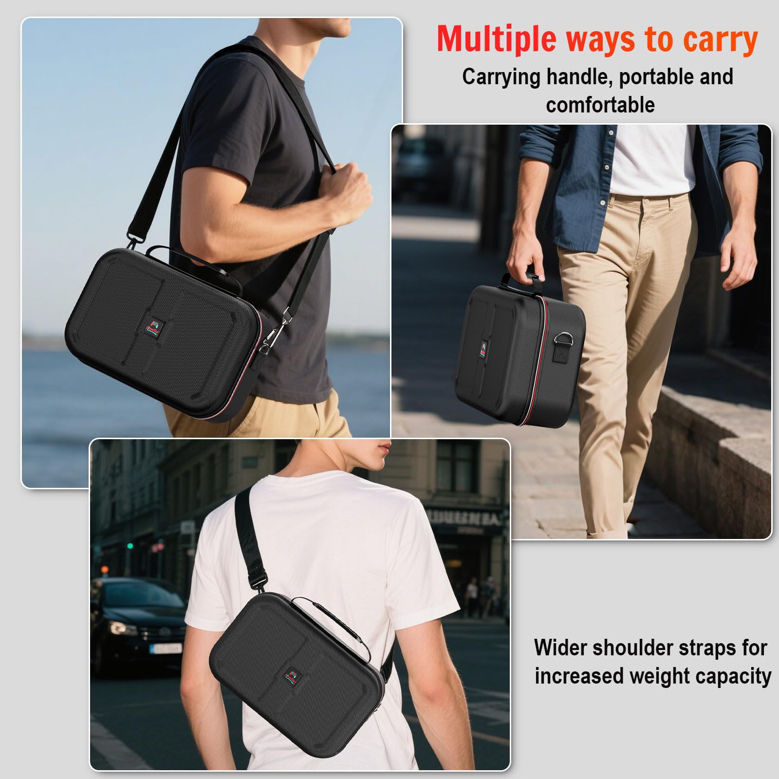 Switch 2 Carry Case Compatible with Switch 2,with 18 Games Cartridges Waterproof and Dustproof Travel Case for Switch 2 and Switch 2 Accessories，with Handles and Shoulder Straps