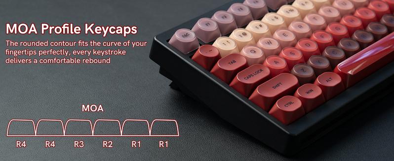 Womier PBT Keycaps, Red Jelly Keycap Berry Kiss Theme MOA Profile, 128 Keys Elegant Cute Custom Key caps for 61/68/84/87/98/100 Cherry Gateron MX Mechanical Keyboards Womier PBT Keycaps, Red Jelly Keycap Berry Kiss Theme MOA Profile, 128 Keys Elegant Cute Custom Key caps for 61/68/84/87/98/100 Cherry Gateron MX Mechanical Keyboards