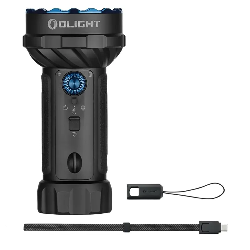 OLIGHT MARAUDER MINI 2 Rechargeable Flashlight - 10000 Lumen High-Brightness Portable Emergency Standard Torch, Multi-Mode, Black, Mother's Day Gift, Emergency Standard Torches, High-Brightness Standard Torches
