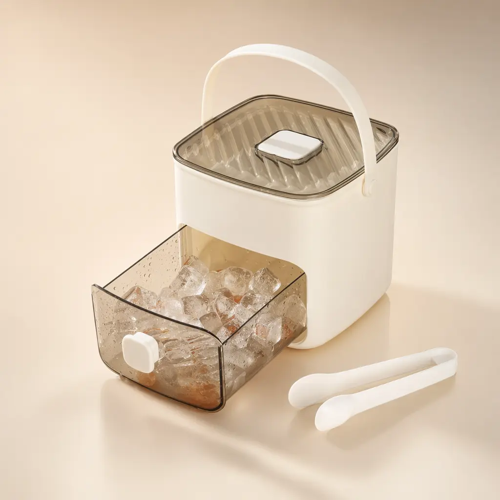 48-Cell Heavy-Duty Double-Deck Icemakermachine, Food-Grade Silicone Molds with Leak-Proof Lid, Portable Countertop Tool for Summer Drinks, DIY Frozen Desserts