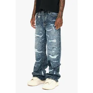 Jelato Blue Silver Baggy Jean