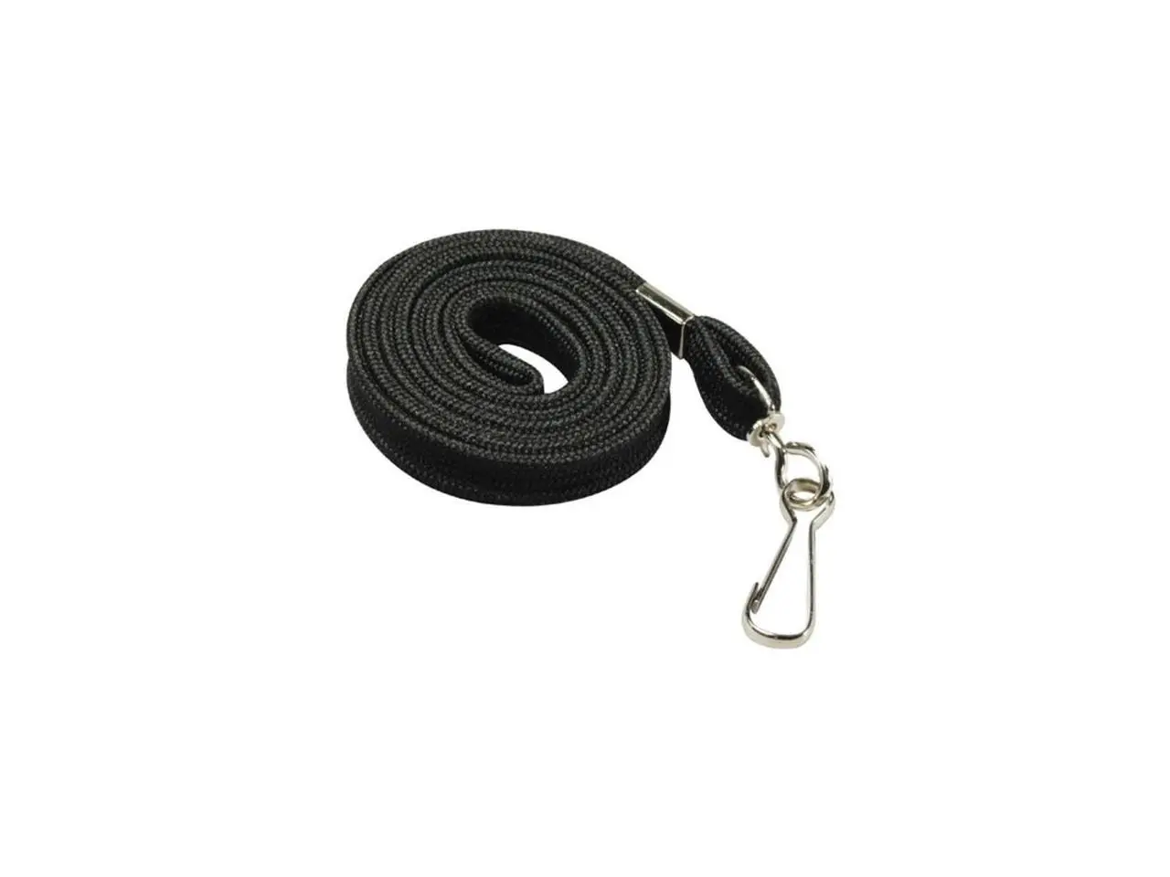 Baumgartens Flat Lanyards With Hook 36" L 100/BX Black 65619 Baumgartens Flat Lanyards With Hook 36" L 100/BX Black 65619