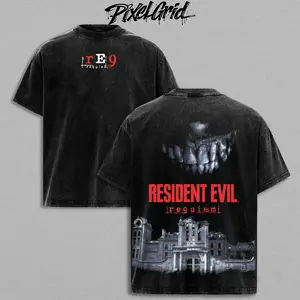Resident Evil 9 Requiem Oversized Graphic Tee Men, Graphic Tee Unisex Heavyweight, Heavyweight Cotton Unisex Shirt, Short Sleeve Top, Game Lover Shirt, Streetwear Merch, Casual Streetwear Apparel, Trendy T-shirt, Gift for Men Women