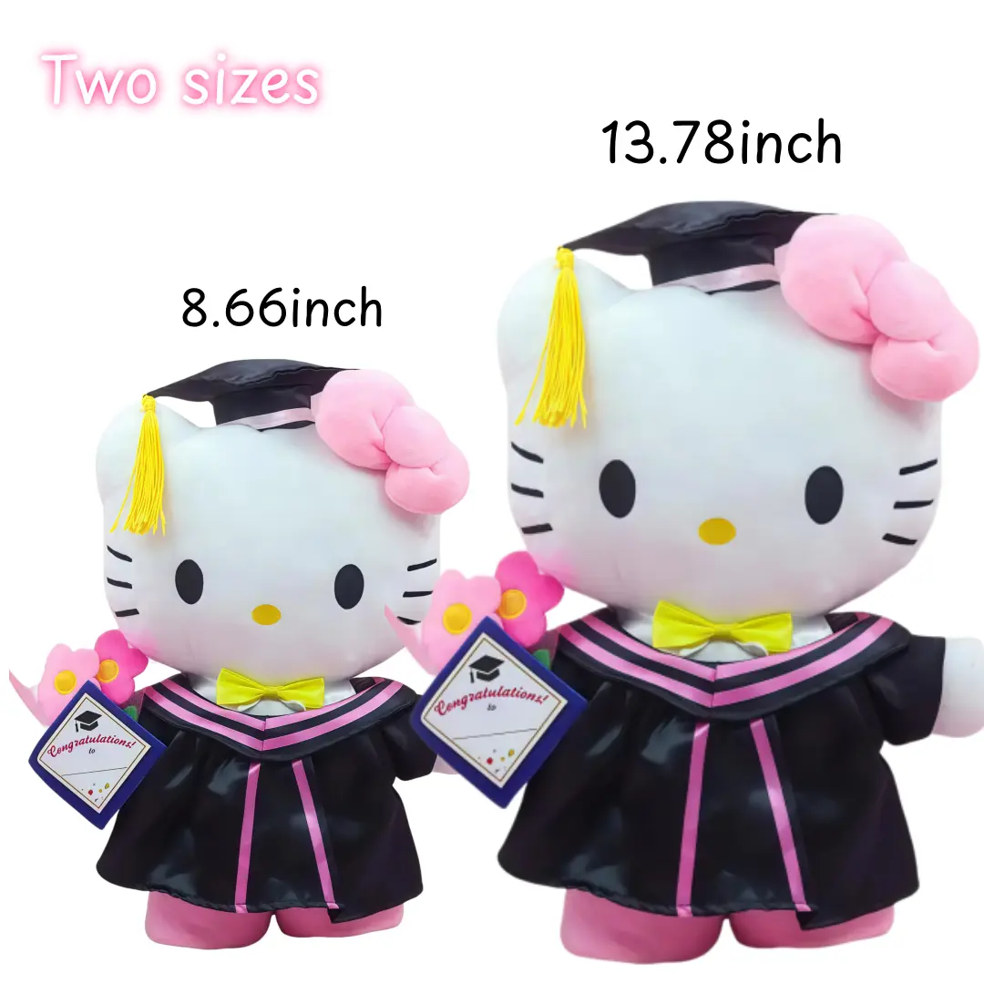 Sanrio Hello Kitty Kuromi Graduation Doll - Iconic Characters for Graduation Celebrations & Collectors, High-Quality Materials, Perfect Gift
