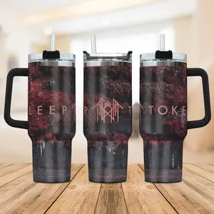 Sleep Token Even in Arcadia 40oz, 20oz Tumbler  Stainless Steel Vacuum Insulated Mug with Handle  Dark Aesthetic Band Drinkware Gift For Fan