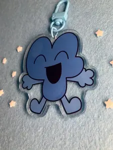 Four Double-Sided Acrylic Keychain - BFDI - Object Show Kawaii cartoon game Character pendant
