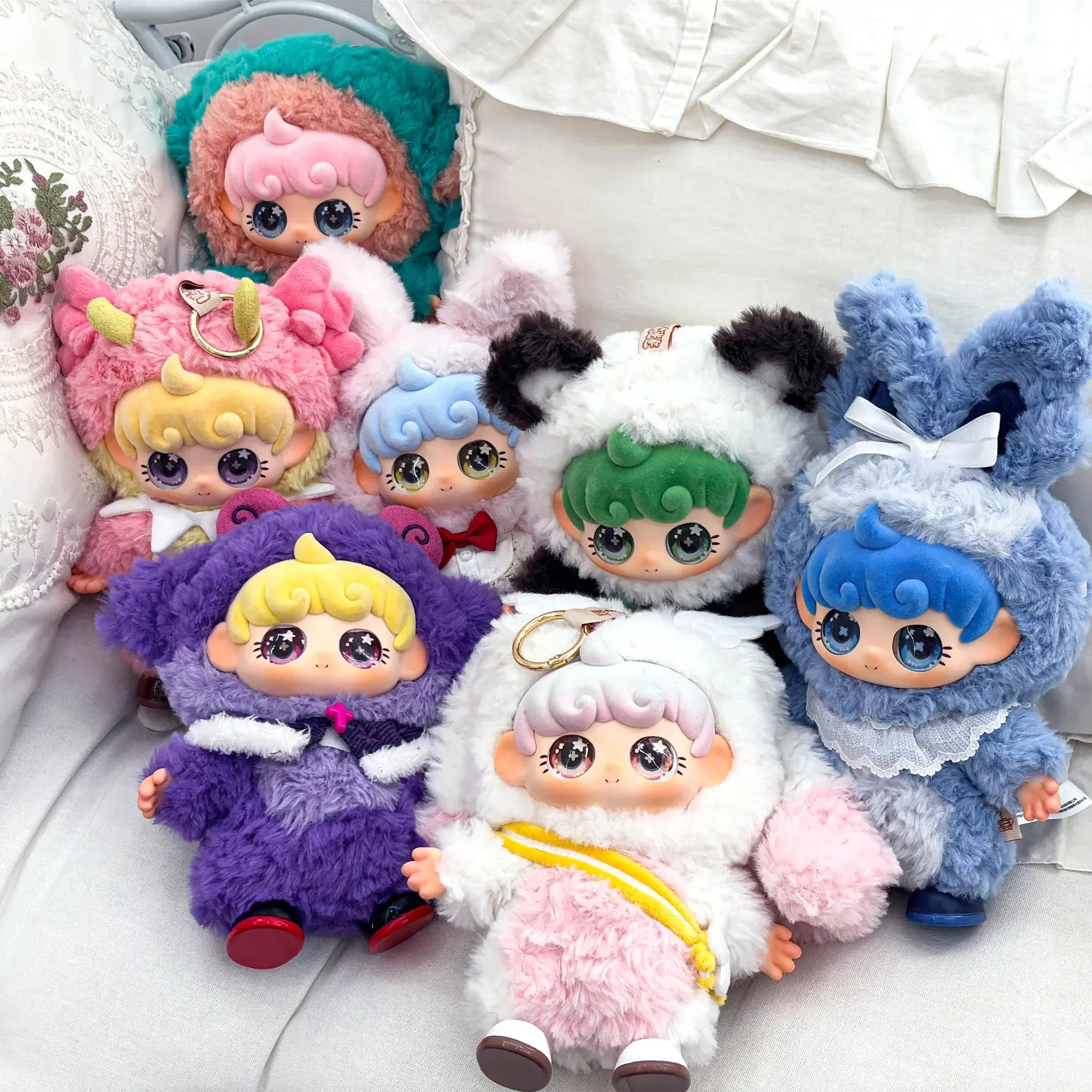UNAbaby Cozy Curls Series Full-Body Plush Blind Box Mystery Collectible Toy, PAP Toys Holiday Surprise, Perfect Christmas Gift for Home Collection, Severe Defect Replacements Included