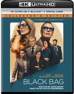 Black Bag  [4K ULTRA HD BLU-RAY MOVIE] With Blu-Ray, 4K Mastering, Ac-3/Dolby Digital, , Dolby