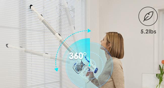 Tineco A10 Essentials Cordless Stick Vacuum Cleaner, Lightweight and Quiet, Powerful Suction, Converts to Handheld Vacuum with Attachments, Wall-Mounted Dock