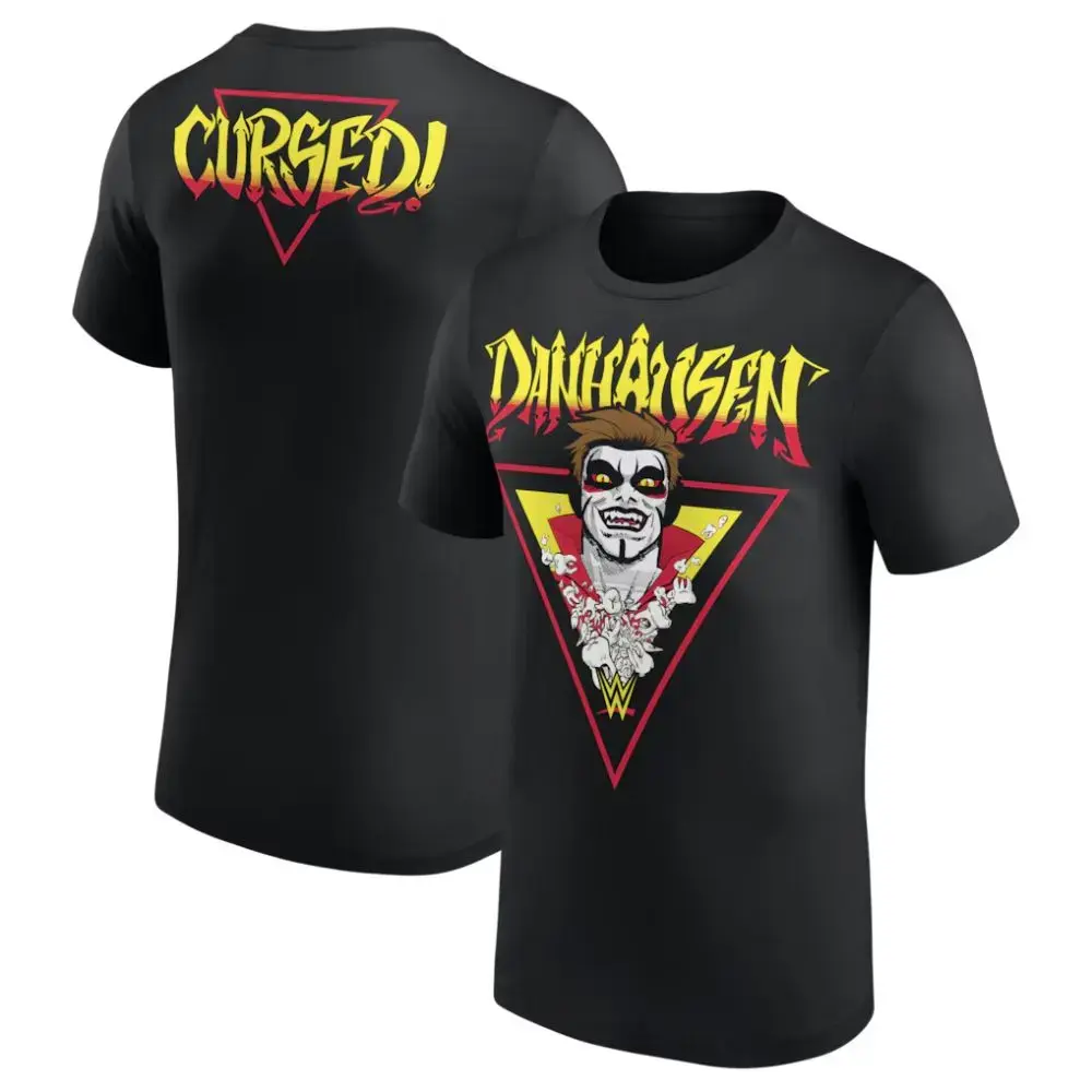 The Danhausen Cursed! T-Shirt, Wrestling Sport Shirt, Fighter Shirt, Gift For Men And Women, Graphic Tee Gift For All Streetwear, Sport T-shirt, Fashion Cotton, Full Colors, Full Sizes, For Men, For Women