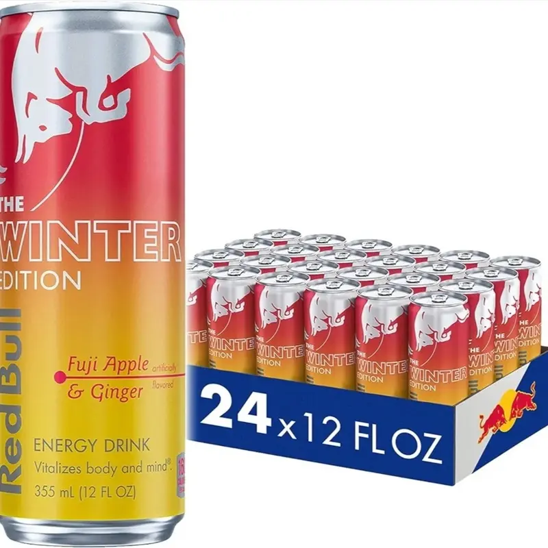 Red Bull Fuji Apple and Ginger Winter Edition Energy Drink (24 Cans) SEALED