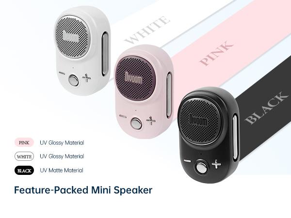 Divoom Itour-S Portable Mini Wearable Bluetooth Speaker with Big Audio Punchy Bass Clip-On Design IP67 Waterproof Dustproof 10 Hours Playtime for Home Travel Office and Outdoors