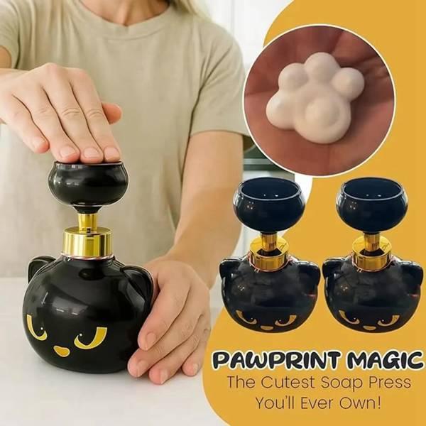Pawprint Magic Cute Cat Paw Foam Soap Dispenser Press Design for Cat Lovers Practical Fun Accessory Claw Shaped Foam Pump Bottle