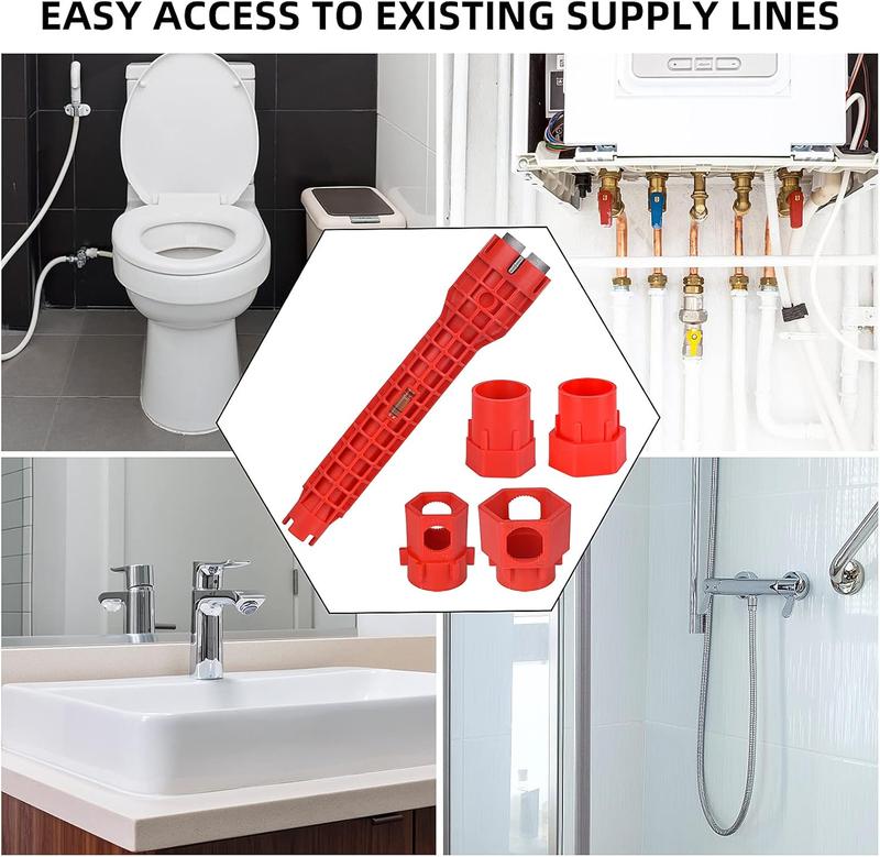 14-in-1 Faucet and Sink Installer,Faucet and Sink Wrench, Multi-functional Wrench for Toilet, Sink, Bathroom, Kitchen Plumbing Installation and Repairs