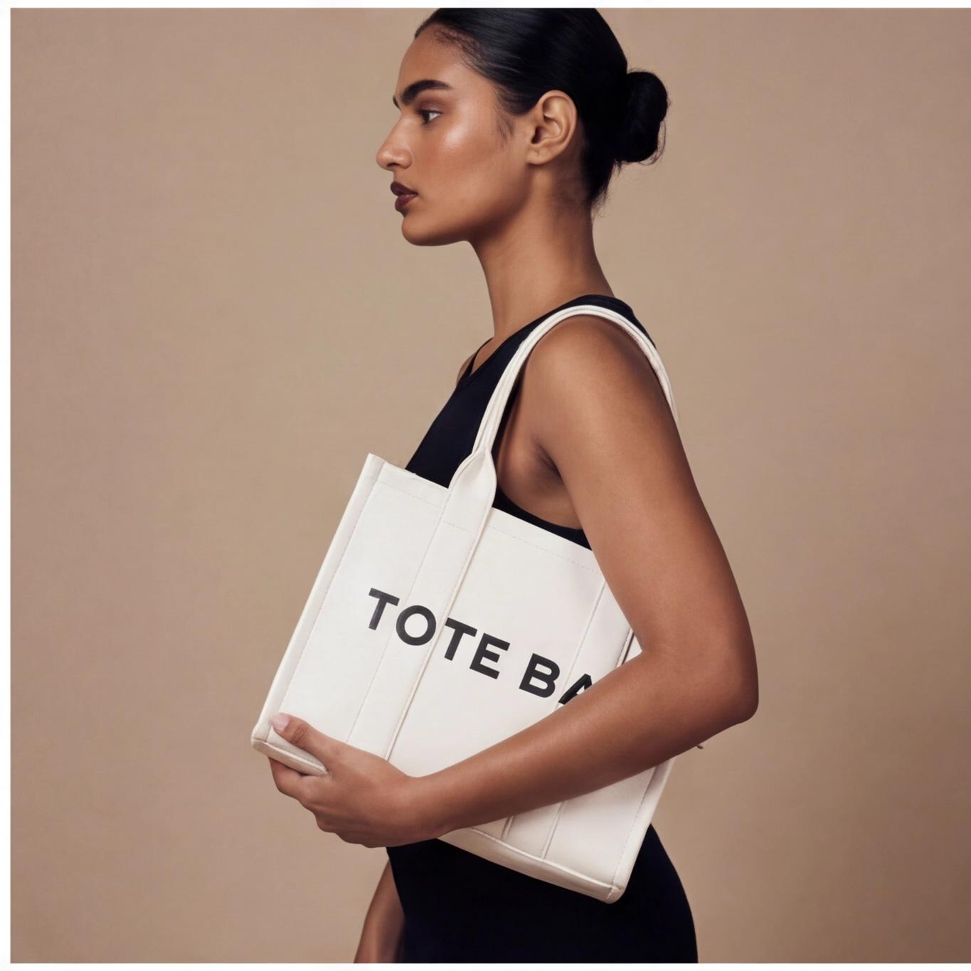 Embroidered letters Women's Stylish Letter Tote Bag New 2026 Design Versatile Handbag Available in Multiple Colors Suitable for Everyday Use