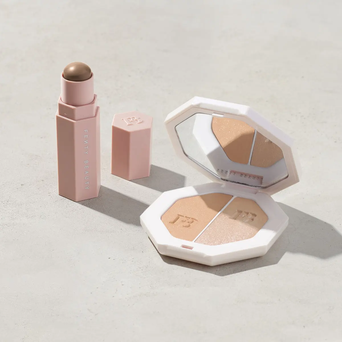 Fenty Beauty Sculpt + Highlight Essentials: Match Stix Contour Skinstick & Killawatt Freestyle Shimmer Highlighter