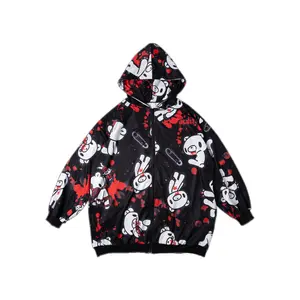 Gloomy Bear Dark Gloomy Oversized Zip Up Hoodie