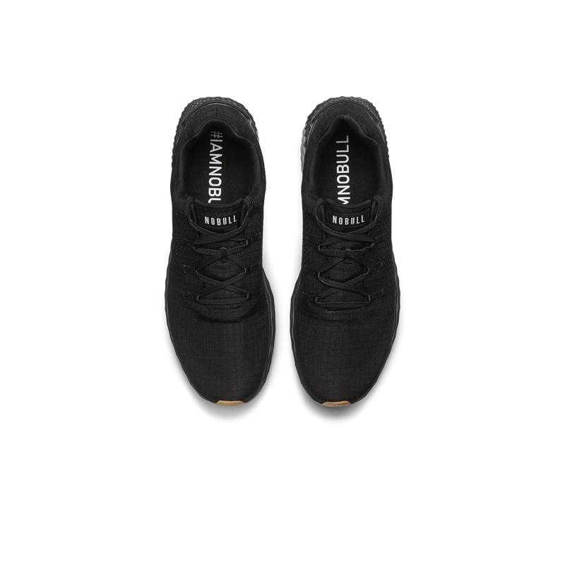 NOBULL Men's Allday Ripstop Shoe in Black Gum - Athletic Everyday Sneaker, Comfortable Walking Shoe, Versatile Trainer