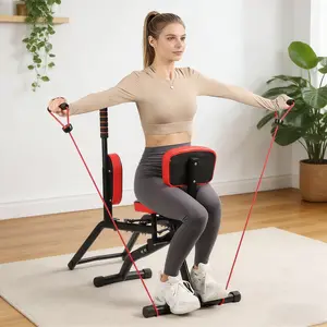 Home Gym Equipment for Women Men Adjustable Glute & Chest Exercise Machine – Multifunctional Chest & Hip Trainer for Glute & Outer Thigh Workouts, Full Body Home Fitness Gear