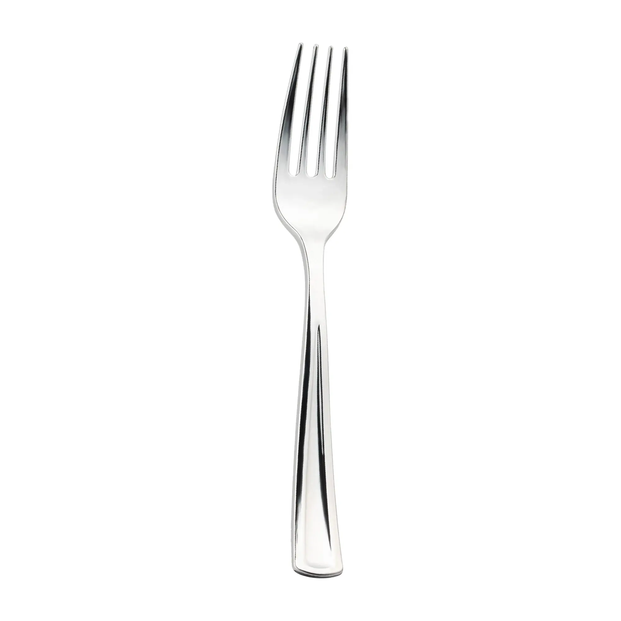 Shiny Metallic Silver Plastic Forks