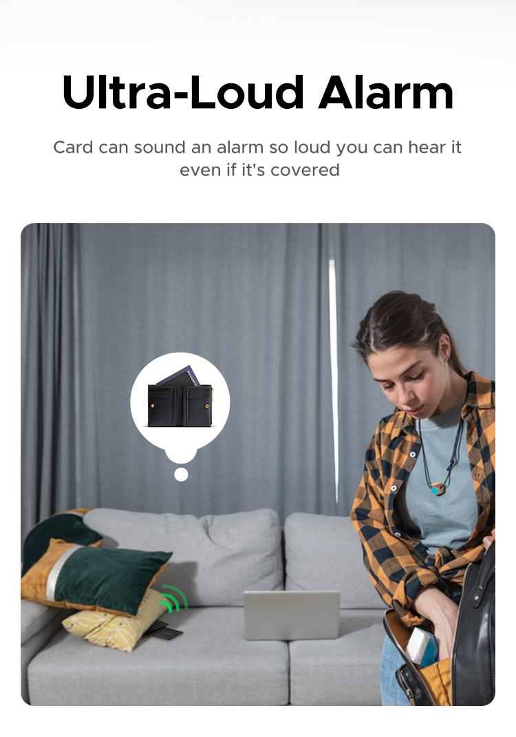 UGREEN FineTrack Slim Smart Finder Compatible with Apple Find My (iOS Only), Wallet Finder, IP68 Waterproof Rechargeable Bluetooth Tracker Card-Button Device Magnetic,TikTokShopBlackFriday ,TikTokShopHolidayHaul