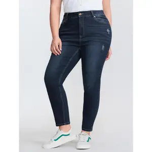 【Summer Turn-Up】【Butt Lifting】BlOOMCHIC Plus Plus Stretchy Mid-Rise Skinny Fit Jeans BBL [1x-6x] 2026 Summer Pick for Mother's Day