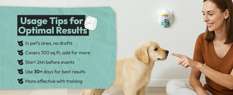 Dog Calming Diffuser Plug-In – Natural Pheromone Stress Relief for Dogs, Reduces Barking, Peeing & Anxiety (1–3 Pack)