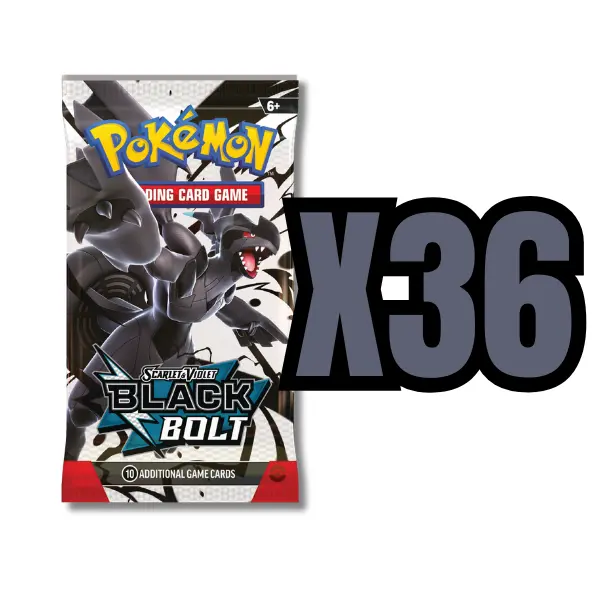 Black Bolt - 36 Pokémon Booster Packs