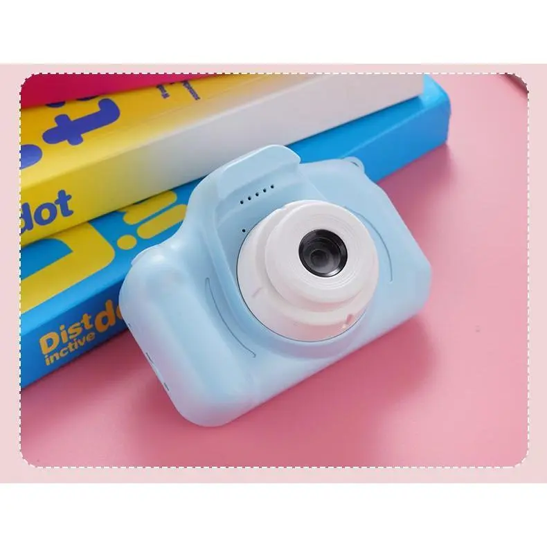 Pink Single Camera Barebones Version - Compact HD CCD Dual-Lens Point & Shoot Camera, 12x6cm, ABS, Lightweight Vintage Retro Body, Durable, Rechargeable, Wi-Fi Phone Transfer, Black & White Capable, Beauty Mode, for Campus Students, Travel Video Recording