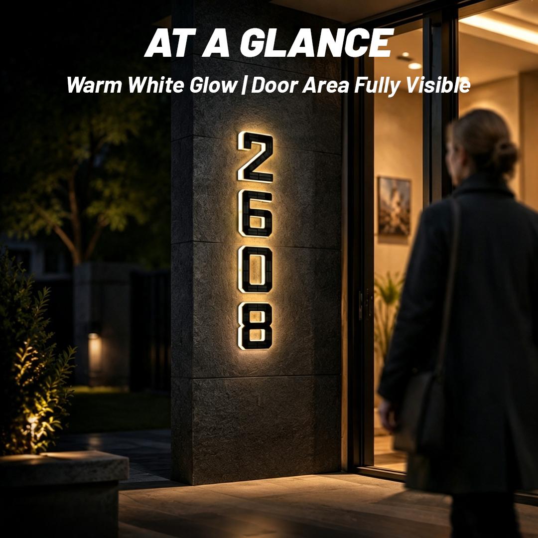 Solar House Numbers for Outside, 6.7 Inch Light Up LED Address Numbers, Waterproof Backlit Modern House Number Sign for Home Mailbox yard garden street garage lighting Solar House Numbers for Outside, 6.7 Inch Light Up LED Address Numbers, Waterproof Backlit Modern House Number Sign for Home Mailbox yard garden street garage lighting