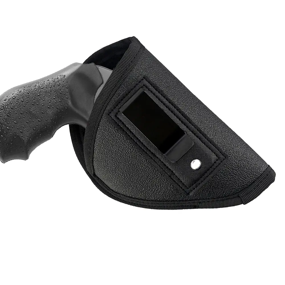 IWB Concealed Carry Holster for J Frame .38/.357 Snub Nose 2" Revolvers - Anti-Slip Leather, Deep Concealment, Discreet Profile, Easy On/Off Access, Lightweight for Everyday Use | Fits S&W, Ruger LCR, Taurus, Rossi, Charter Arms, Kimber, Adults, Unisex Fi